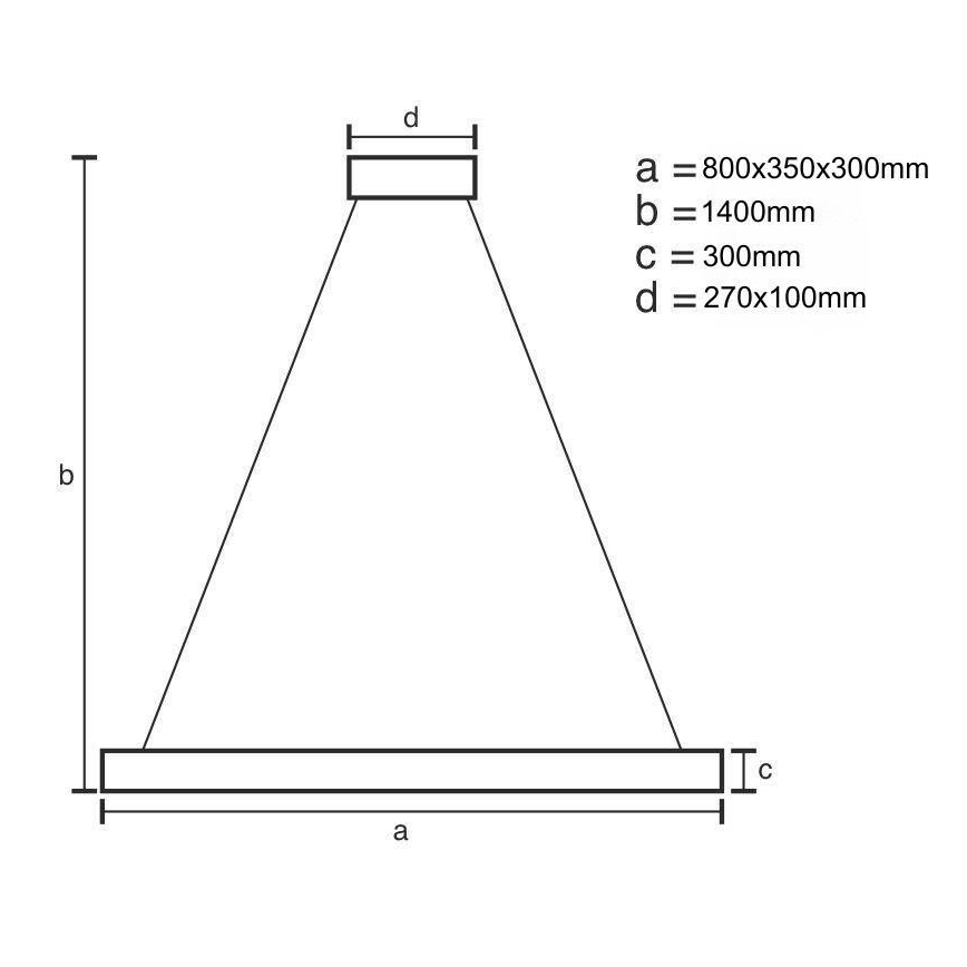 LED Ściemnialny żyrandol kryształowy na lince LED/100W/230V 3000-6500K złoty + pilot zdalnego sterowania