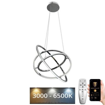 LED Żyrandol ściemnialny na lince LED/105W/230V 3000-6500K śr. 60 cm + zdalne sterowanie