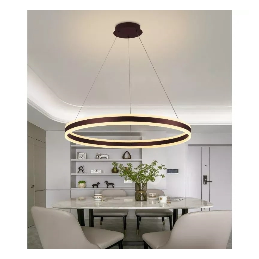 LED Żyrandol ściemnialny na lince LED/110W/230V 3000-6500K + pilot zdalnego sterowania