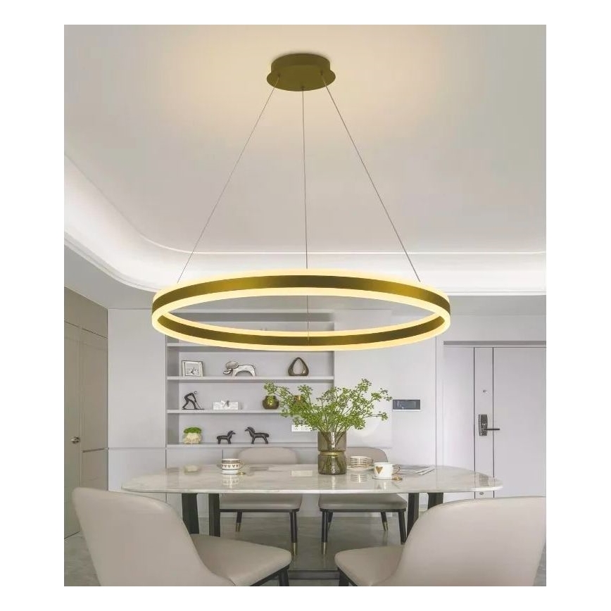 LED Żyrandol ściemnialny na lince LED/110W/230V 3000-6500K + pilot zdalnego sterowania