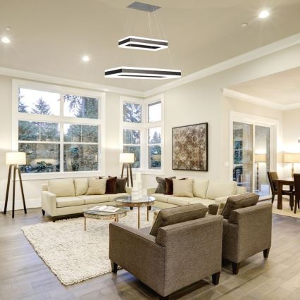 LED Żyrandol ściemnialny na lince LED/113W/230V 3000K brązowy