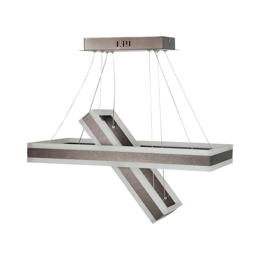 LED Żyrandol ściemnialny na lince LED/113W/230V 3000K brązowy