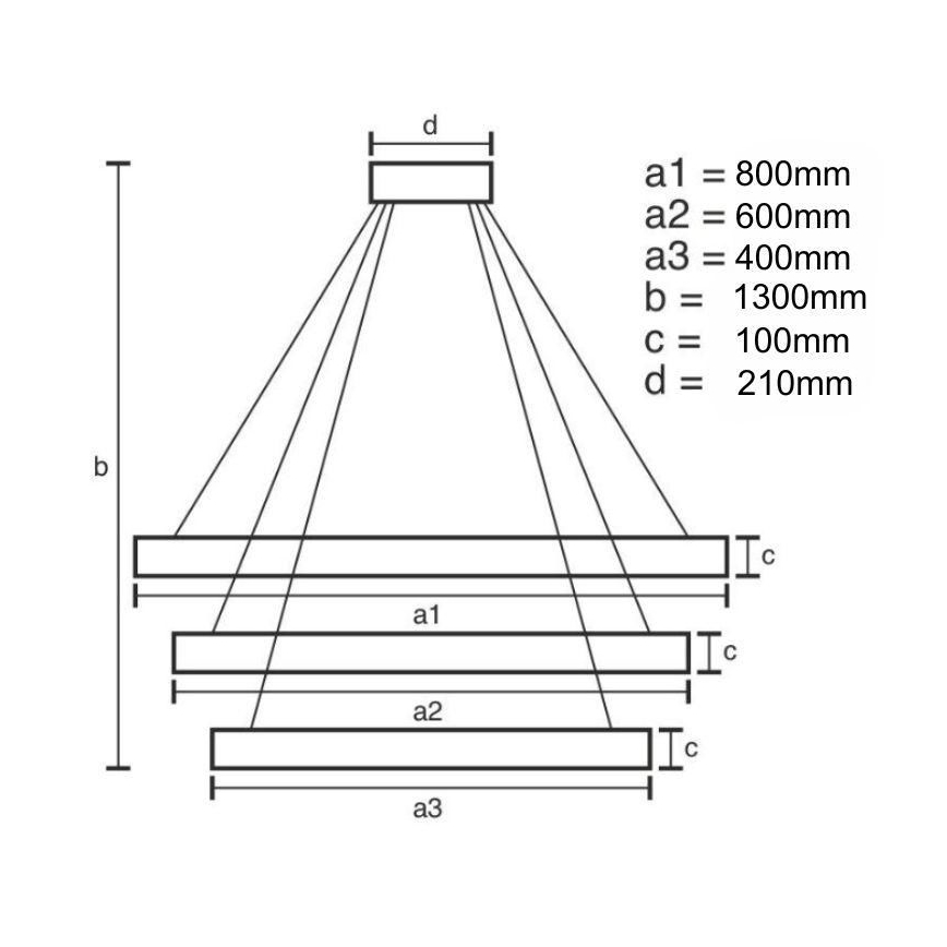 LED Ściemnialny kryształowy żyrandol na lince LED/115W/230V 3000-6500K chrom błyszczący + zdalne sterowanie