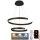 LED Żyrandol ściemnialny na lince LED/120W/230V 3000-6500K śr. 60 cm + zdalne sterowanie