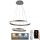 LED Żyrandol ściemnialny na lince LED/120W/230V 3000-6500K śr. 60 cm + zdalne sterowanie