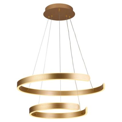 LED Żyrandol ściemnialny na lince LED/120W/230V 3000-6500K śr. 60 cm + zdalne sterowanie