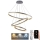 LED Żyrandol ściemnialny na lince LED/125W/230V 3000-6500K śr. 80 cm + zdalne sterowanie