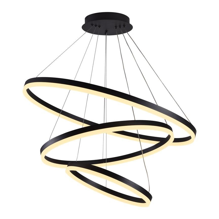 LED Żyrandol ściemnialny na lince LED/125W/230V 3000-6500K śr. 80 cm + zdalne sterowanie
