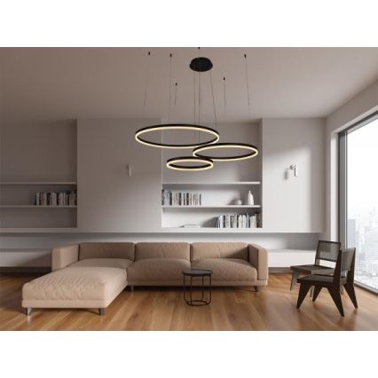 LED Żyrandol ściemnialny na lince LED/125W/230V 3000-6500K + zdalne sterowanie