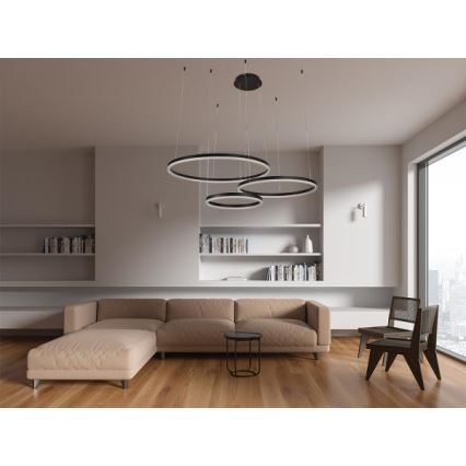 LED Żyrandol ściemnialny na lince LED/125W/230V 3000-6500K + zdalne sterowanie