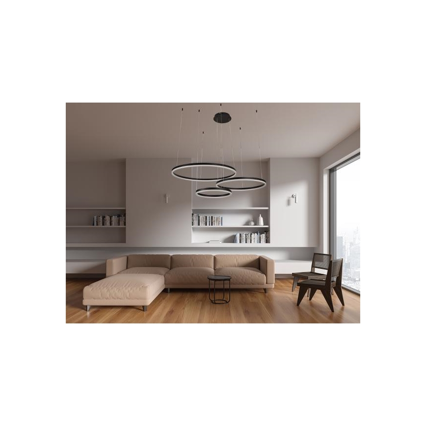 LED Żyrandol ściemnialny na lince LED/125W/230V 3000-6500K + zdalne sterowanie