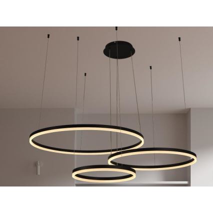 LED Żyrandol ściemnialny na lince LED/125W/230V 3000-6500K + zdalne sterowanie