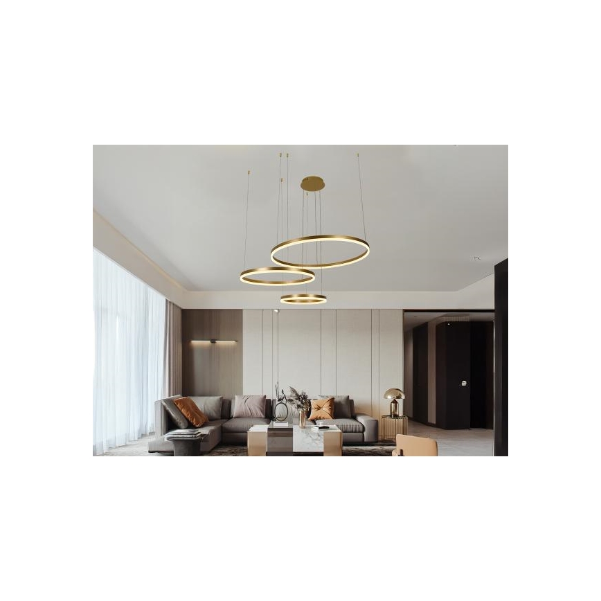LED Żyrandol ściemnialny na lince LED/125W/230V 3000-6500K + zdalne sterowanie