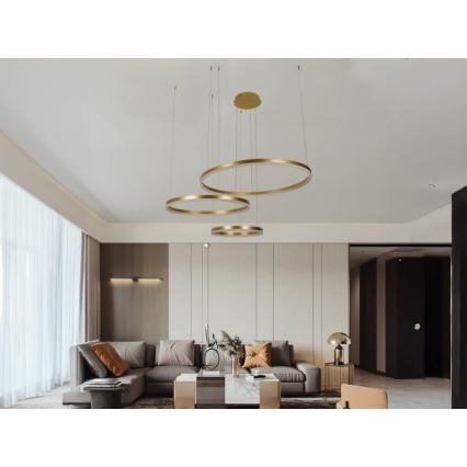 LED Żyrandol ściemnialny na lince LED/125W/230V 3000-6500K + zdalne sterowanie