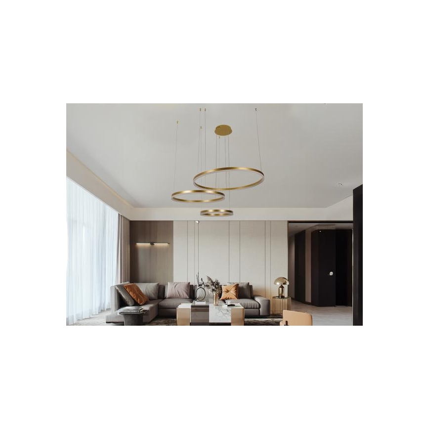 LED Żyrandol ściemnialny na lince LED/125W/230V 3000-6500K + zdalne sterowanie