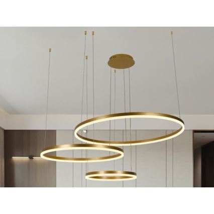 LED Żyrandol ściemnialny na lince LED/125W/230V 3000-6500K + zdalne sterowanie