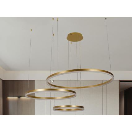 LED Żyrandol ściemnialny na lince LED/125W/230V 3000-6500K + zdalne sterowanie
