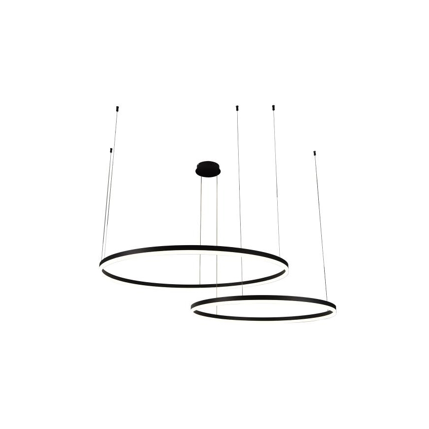 LED Żyrandol ściemnialny na lince LED/128W/230V 3000-6500K śr. 100 cm + zdalne sterowanie
