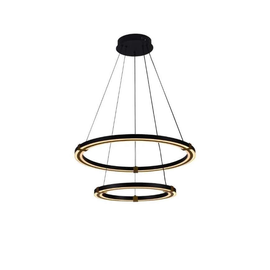LED Żyrandol ściemnialny na lince LED/130W/230V 3000-6500K śr. 60 cm + zdalne sterowanie