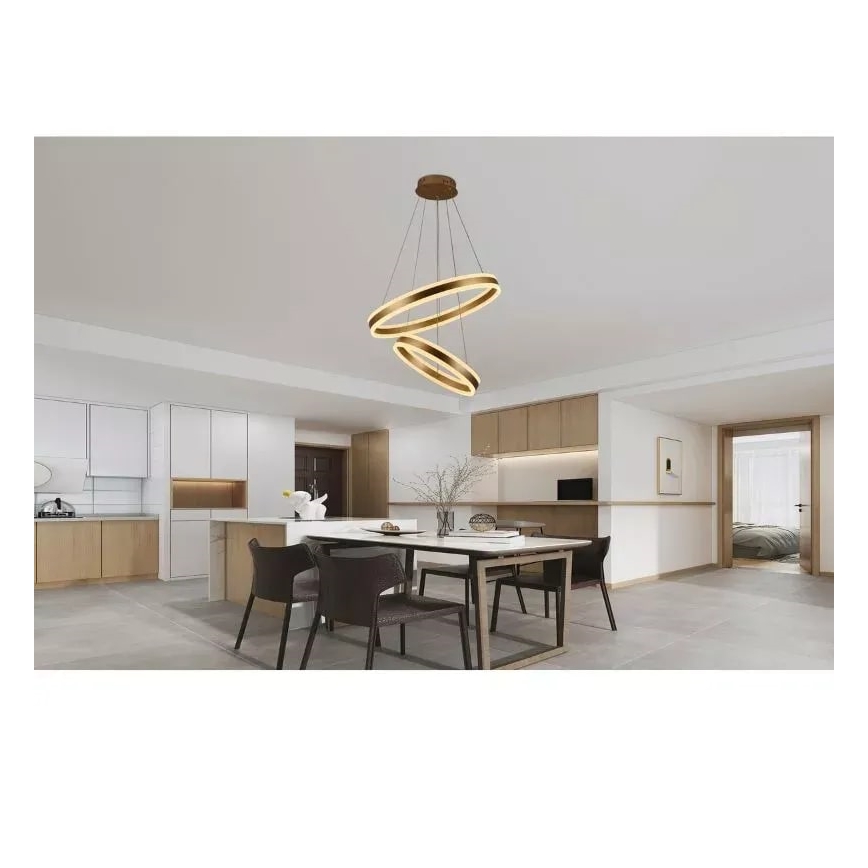LED Żyrandol ściemnialny na lince LED/135W/230V 3000-6500K + pilot zdalnego sterowania