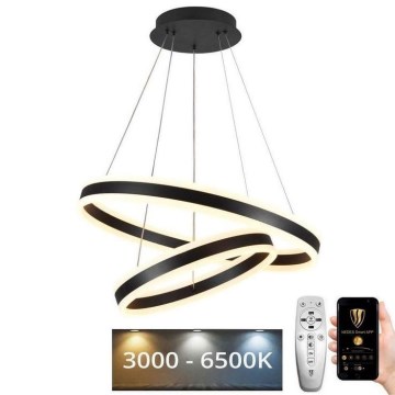 LED Żyrandol ściemnialny na lince LED/135W/230V 3000-6500K śr. 60 cm + zdalne sterowanie
