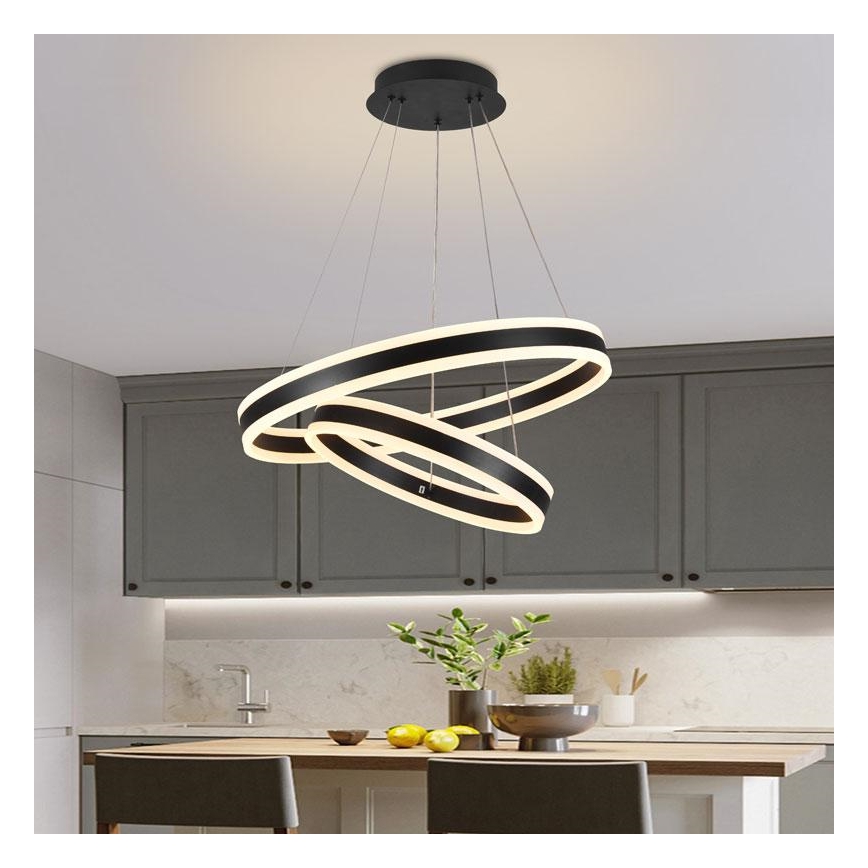 LED Żyrandol ściemnialny na lince LED/135W/230V 3000-6500K śr. 60 cm + zdalne sterowanie