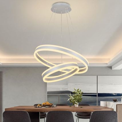 LED Żyrandol ściemnialny na lince LED/135W/230V 3000-6500K śr. 60 cm + zdalne sterowanie