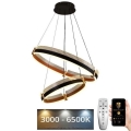 LED Żyrandol ściemnialny na lince LED/140W/230V 3000-6500K śr. 60 cm + zdalne sterowanie