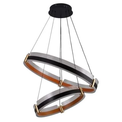 LED Żyrandol ściemnialny na lince LED/140W/230V 3000-6500K śr. 60 cm + zdalne sterowanie