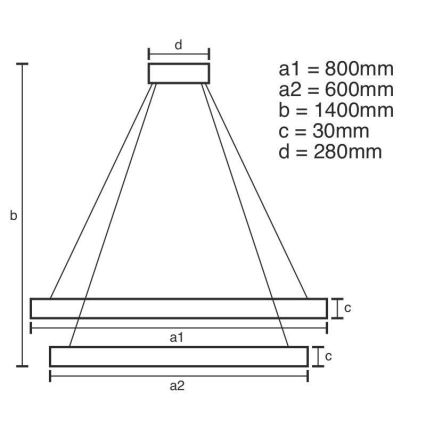 LED Ściemnialny żyrandol kryształowy na lince LED/160W/230V 3000-6500K srebrny + pilot zdalnego sterowania