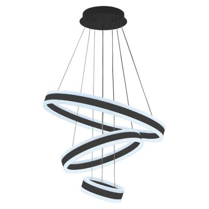 LED Żyrandol ściemnialny na lince LED/165W/230V 3000-6500K śr. 60 cm + zdalne sterowanie