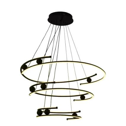 LED Żyrandol ściemnialny na lince LED/170W/230V 3000-6500K śr. 80 cm + zdalne sterowanie