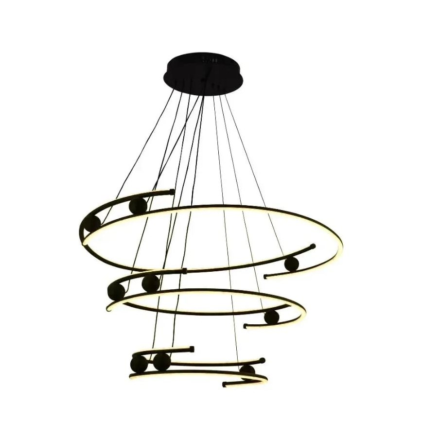 LED Żyrandol ściemnialny na lince LED/170W/230V 3000-6500K śr. 80 cm + zdalne sterowanie