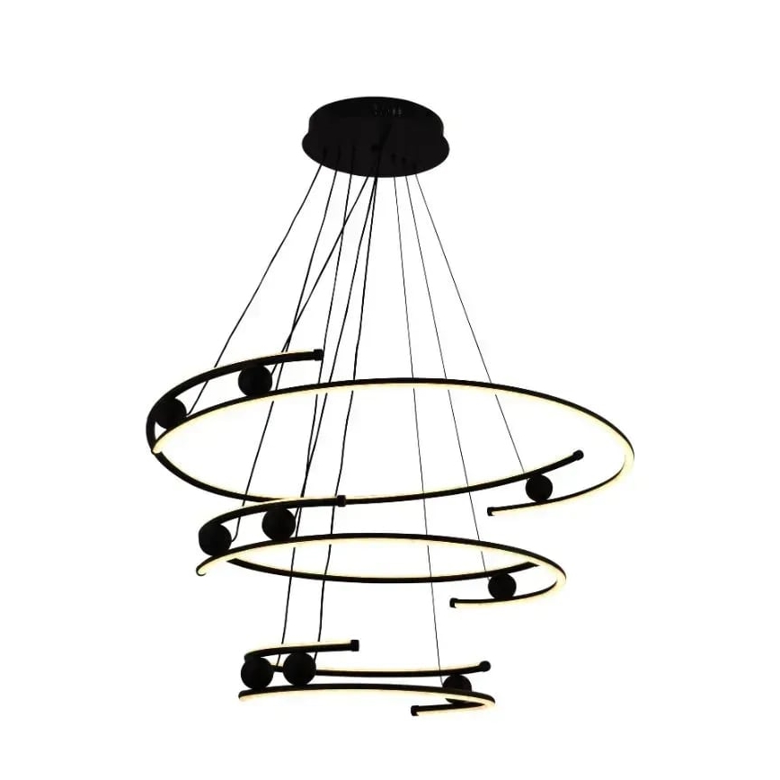 LED Żyrandol ściemnialny na lince LED/170W/230V 3000-6500K śr. 80 cm + zdalne sterowanie