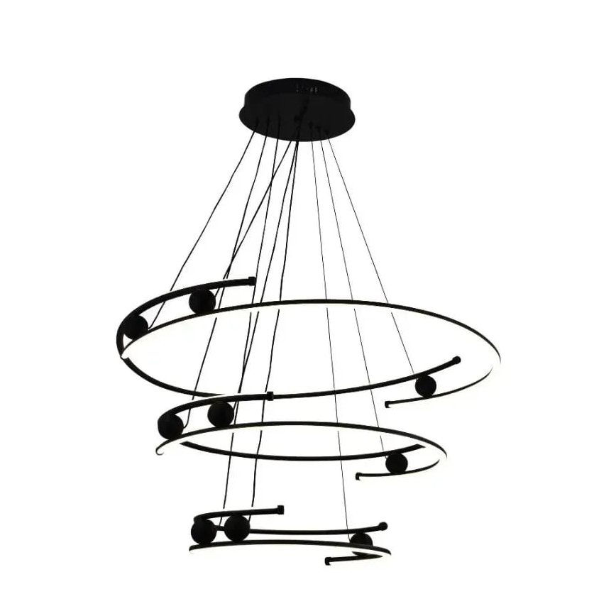 LED Żyrandol ściemnialny na lince LED/170W/230V 3000-6500K śr. 80 cm + zdalne sterowanie