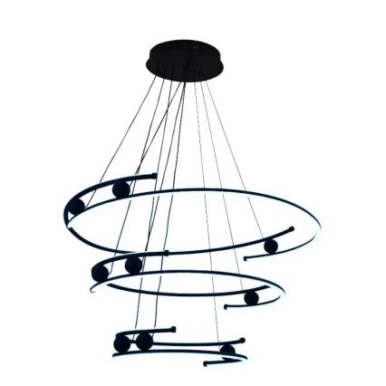 LED Żyrandol ściemnialny na lince LED/170W/230V 3000-6500K śr. 80 cm + zdalne sterowanie