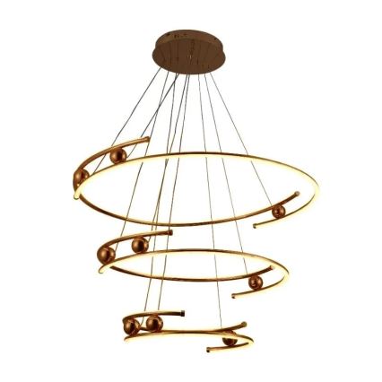 LED Żyrandol ściemnialny na lince LED/170W/230V 3000-6500K śr. 80 cm + zdalne sterowanie