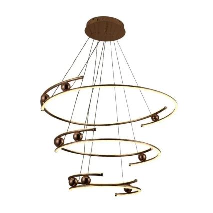 LED Żyrandol ściemnialny na lince LED/170W/230V 3000-6500K śr. 80 cm + zdalne sterowanie