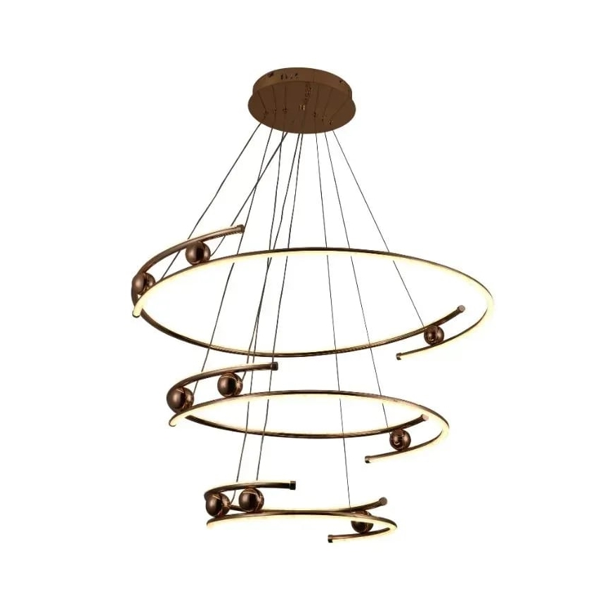 LED Żyrandol ściemnialny na lince LED/170W/230V 3000-6500K śr. 80 cm + zdalne sterowanie