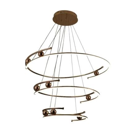 LED Żyrandol ściemnialny na lince LED/170W/230V 3000-6500K śr. 80 cm + zdalne sterowanie