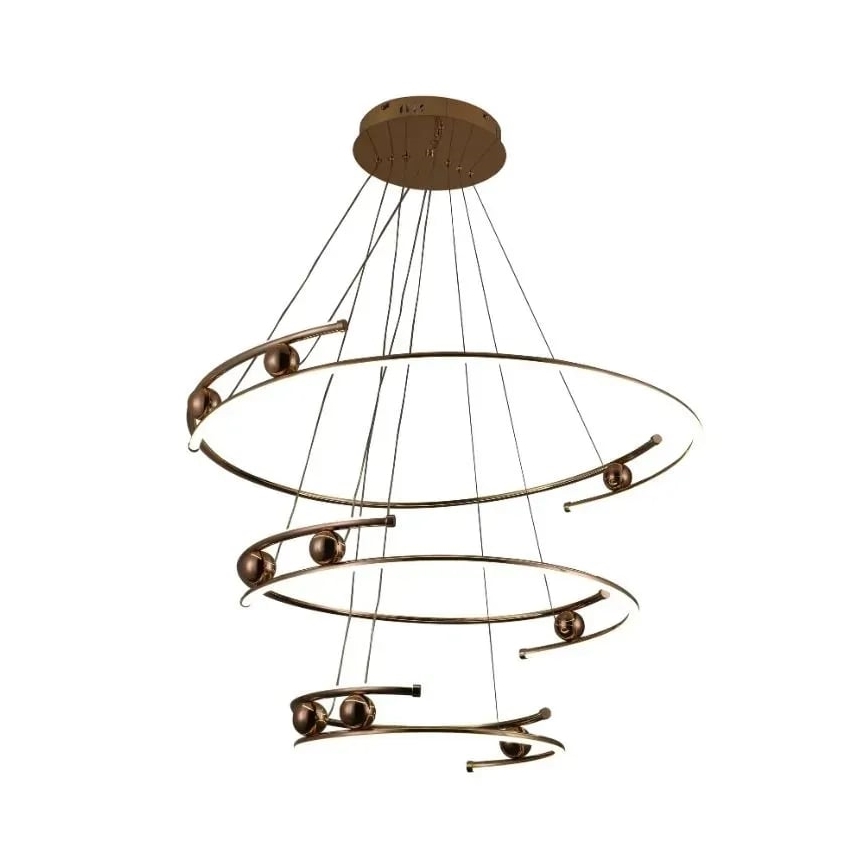 LED Żyrandol ściemnialny na lince LED/170W/230V 3000-6500K śr. 80 cm + zdalne sterowanie