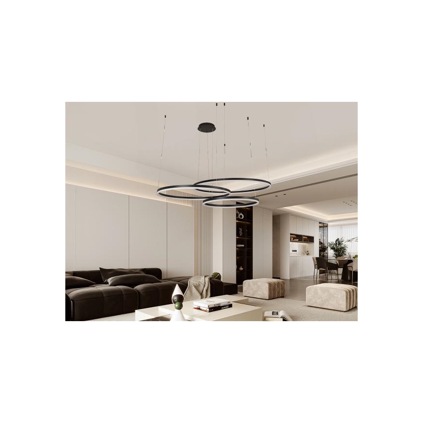 LED Żyrandol ściemnialny na lince LED/170W/230V 3000-6500K + zdalne sterowanie