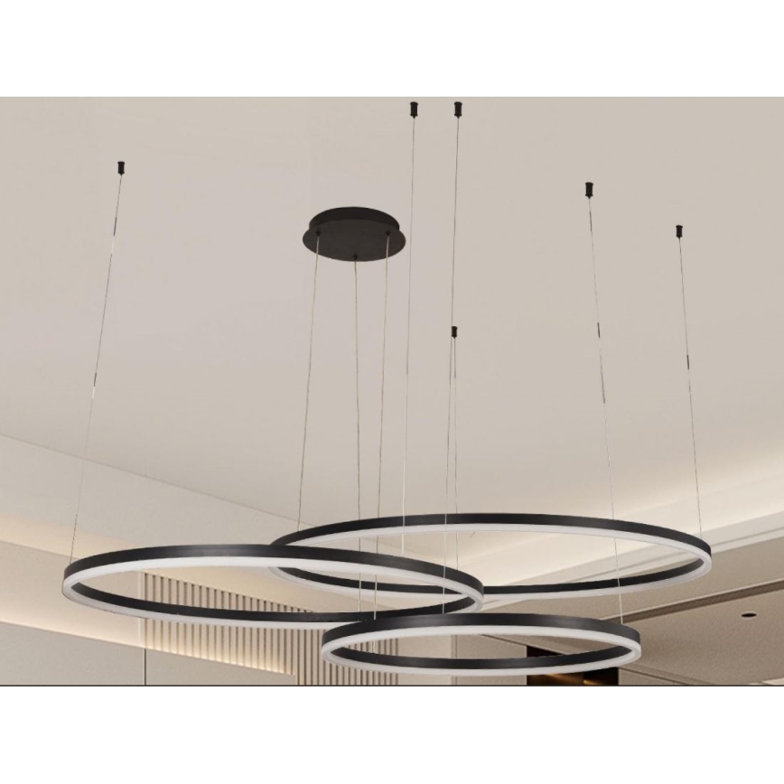 LED Żyrandol ściemnialny na lince LED/170W/230V 3000-6500K + zdalne sterowanie