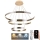 LED Żyrandol ściemnialny na lince LED/220W/230V 3000-6500K śr. 80 cm + zdalne sterowanie