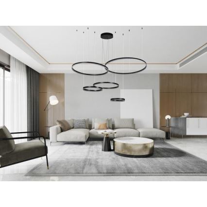 LED Żyrandol ściemnialny na lince LED/220W/230V 3000-6500K + zdalne sterowanie