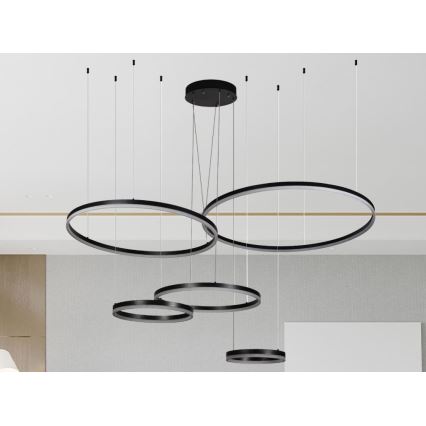LED Żyrandol ściemnialny na lince LED/220W/230V 3000-6500K + zdalne sterowanie