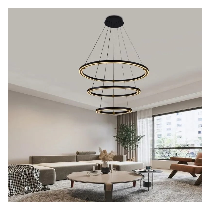 LED Żyrandol ściemnialny na lince LED/235W/230V 3000-6500K + pilot zdalnego sterowania