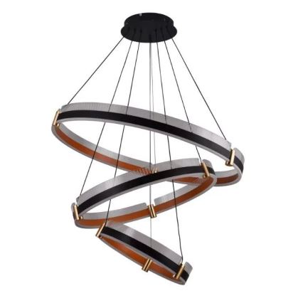 LED Żyrandol ściemnialny na lince LED/240W/230V 3000-6500K śr. 80 cm + zdalne sterowanie