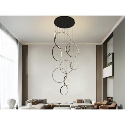 LED Żyrandol ściemnialny na lince LED/290W/230V 3000-6500K + zdalne sterowanie