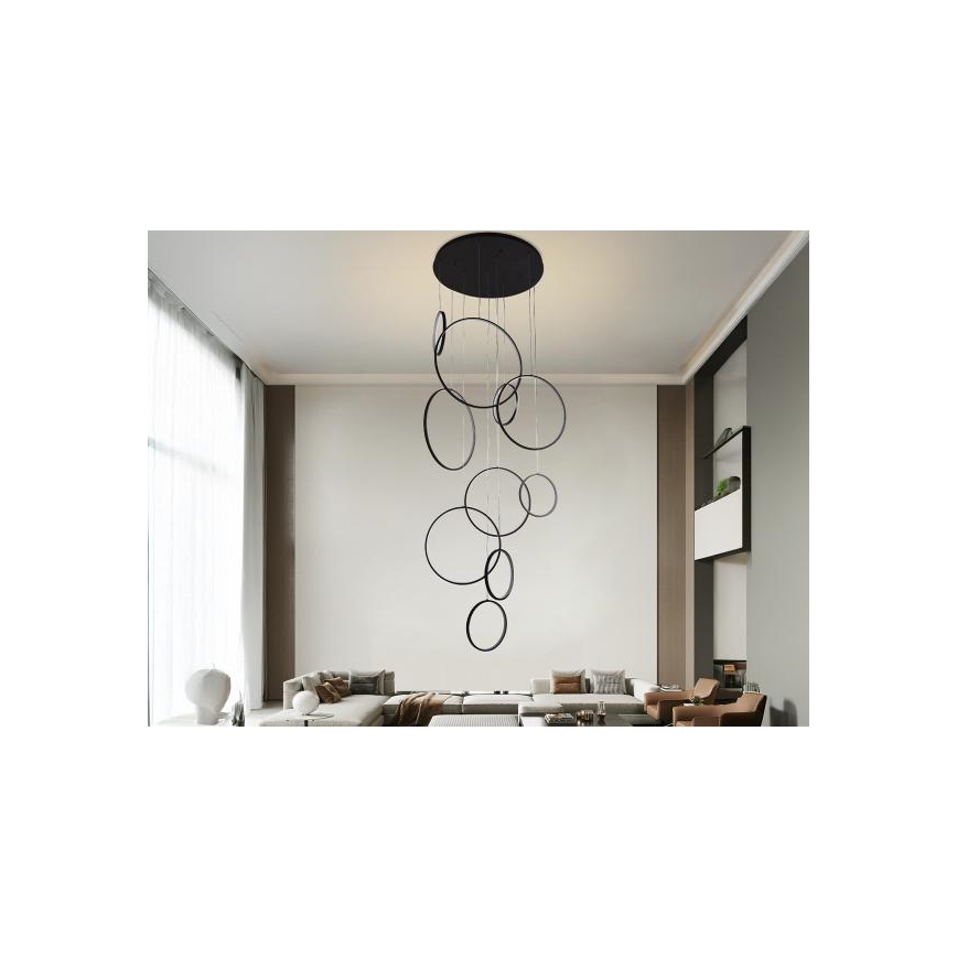 LED Żyrandol ściemnialny na lince LED/290W/230V 3000-6500K + zdalne sterowanie